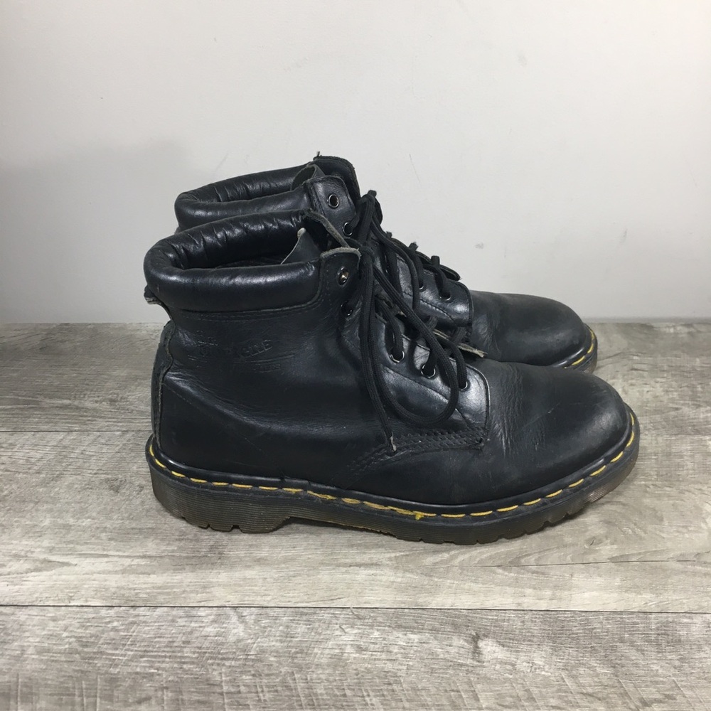 Vtg Dr Doc Martens 839 England Six-Eye Leather Combat Men’s Boots Size UK 8 US 9